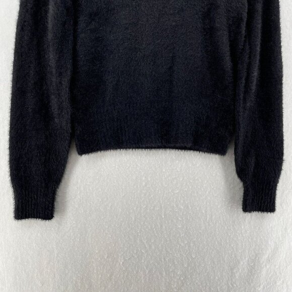 Old Navy Sweater Womens M Black Knit Crew Neck Regular Long Sleeve Pullover - Picture 7 of 12